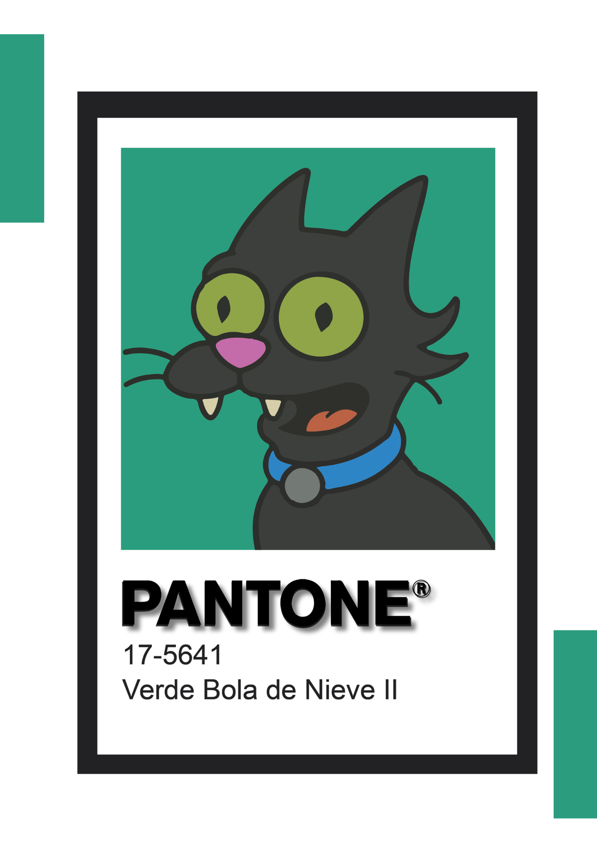 Cuadro Decorativo Pantone Bola de Nieve I y II - Los Simpson