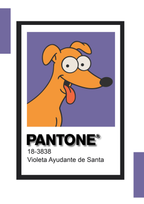 PANTONE Ayudante de Santa Simpsons