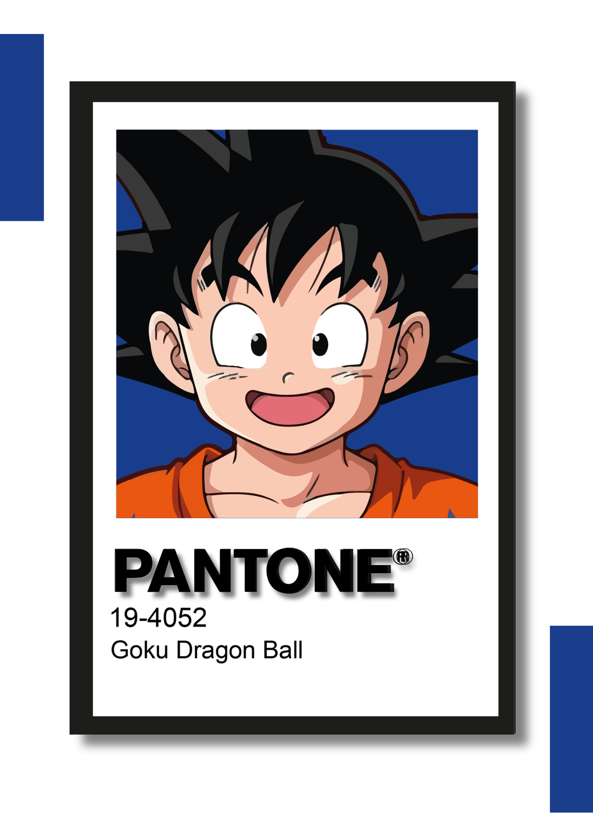 Cuadro Decorativo Pantone Goku - Dragon Ball Z