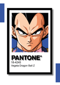 Cuadro Decorativo Pantone Vegeta - Dragon Ball Z