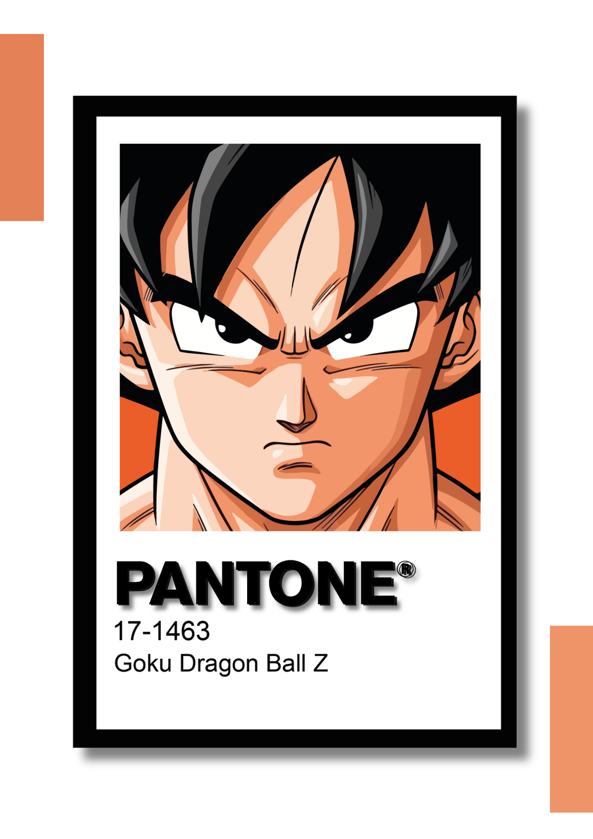 Cuadro Decorativo Pantone Goku - Dragon Ball Z