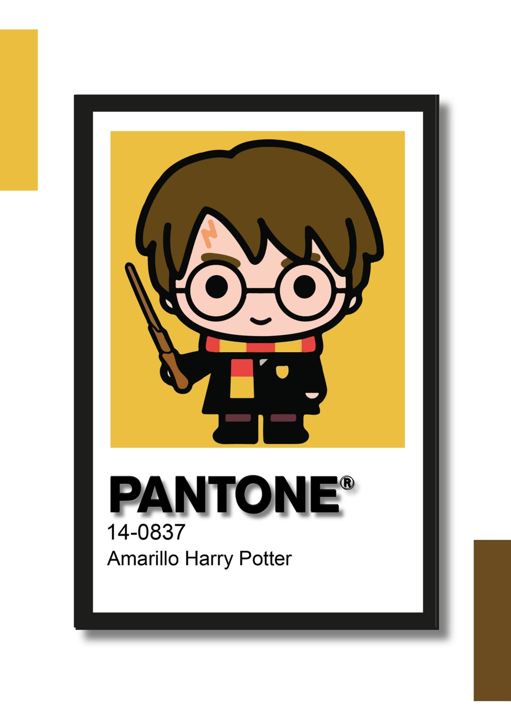 Cuadro Decorativo Pantone Harry Potter – Diseño Individual