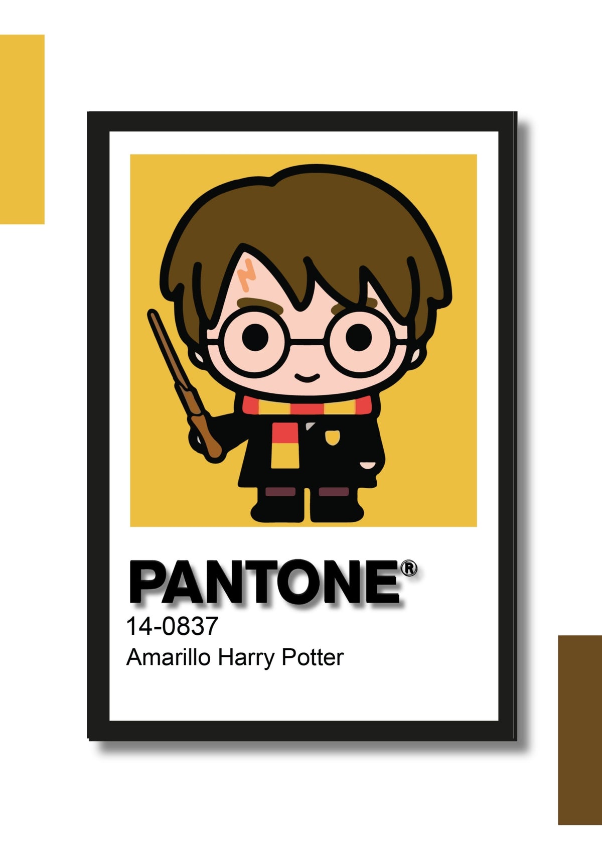Cuadro Decorativo Pantone Harry Potter – Diseño Individual