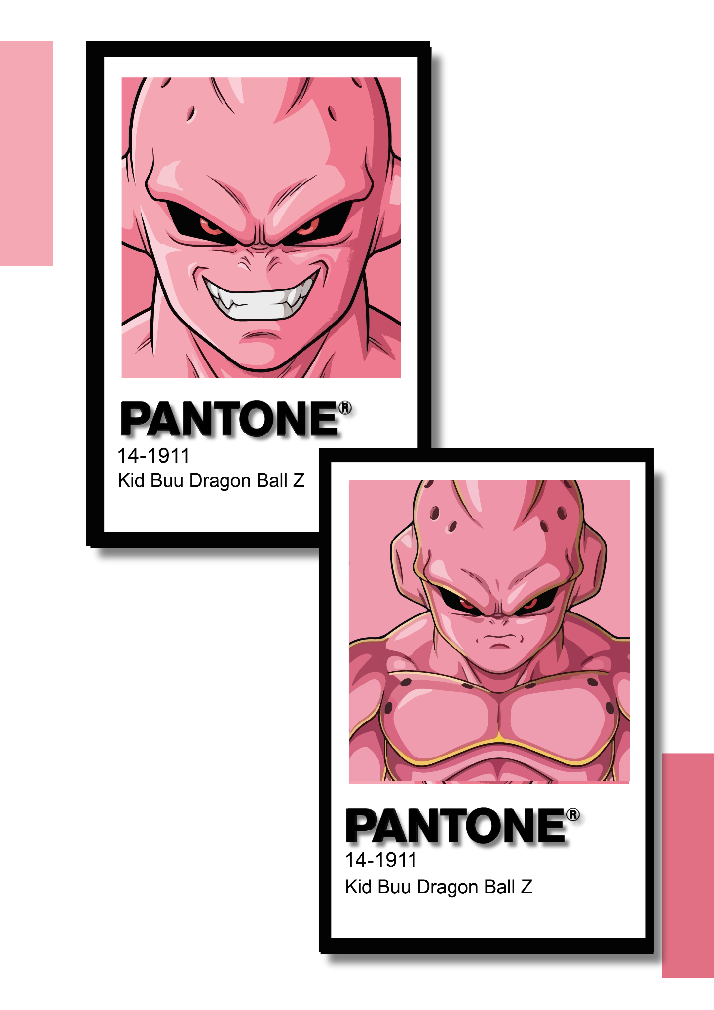 Cuadro Decorativo Pantone Kid Buu – Dragon Ball Z