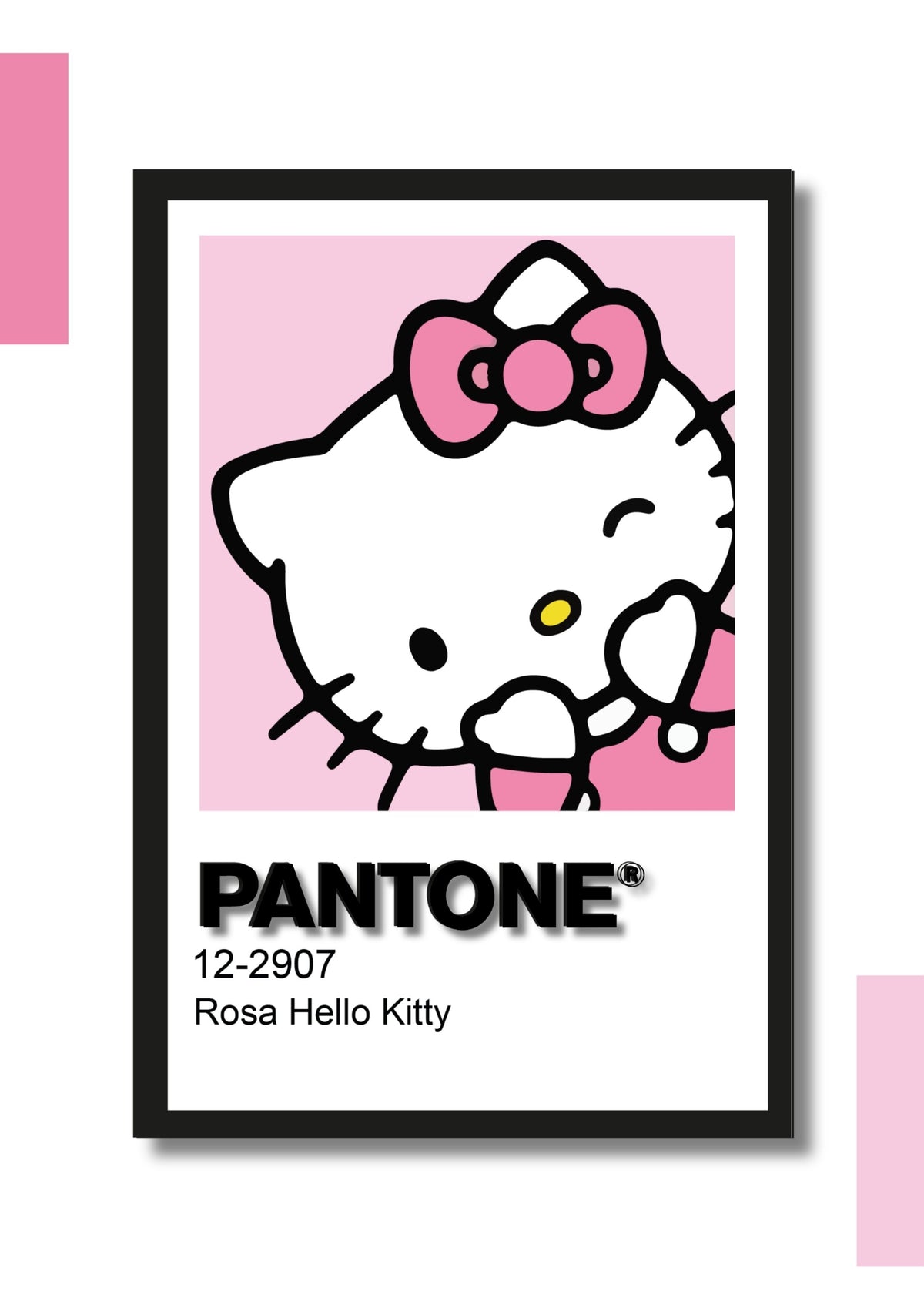 Cuadro Decorativo Pantone Hello Kitty