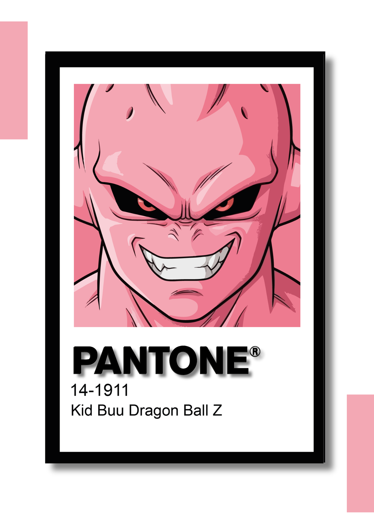 Cuadro Decorativo Pantone Kid Buu – Dragon Ball Z