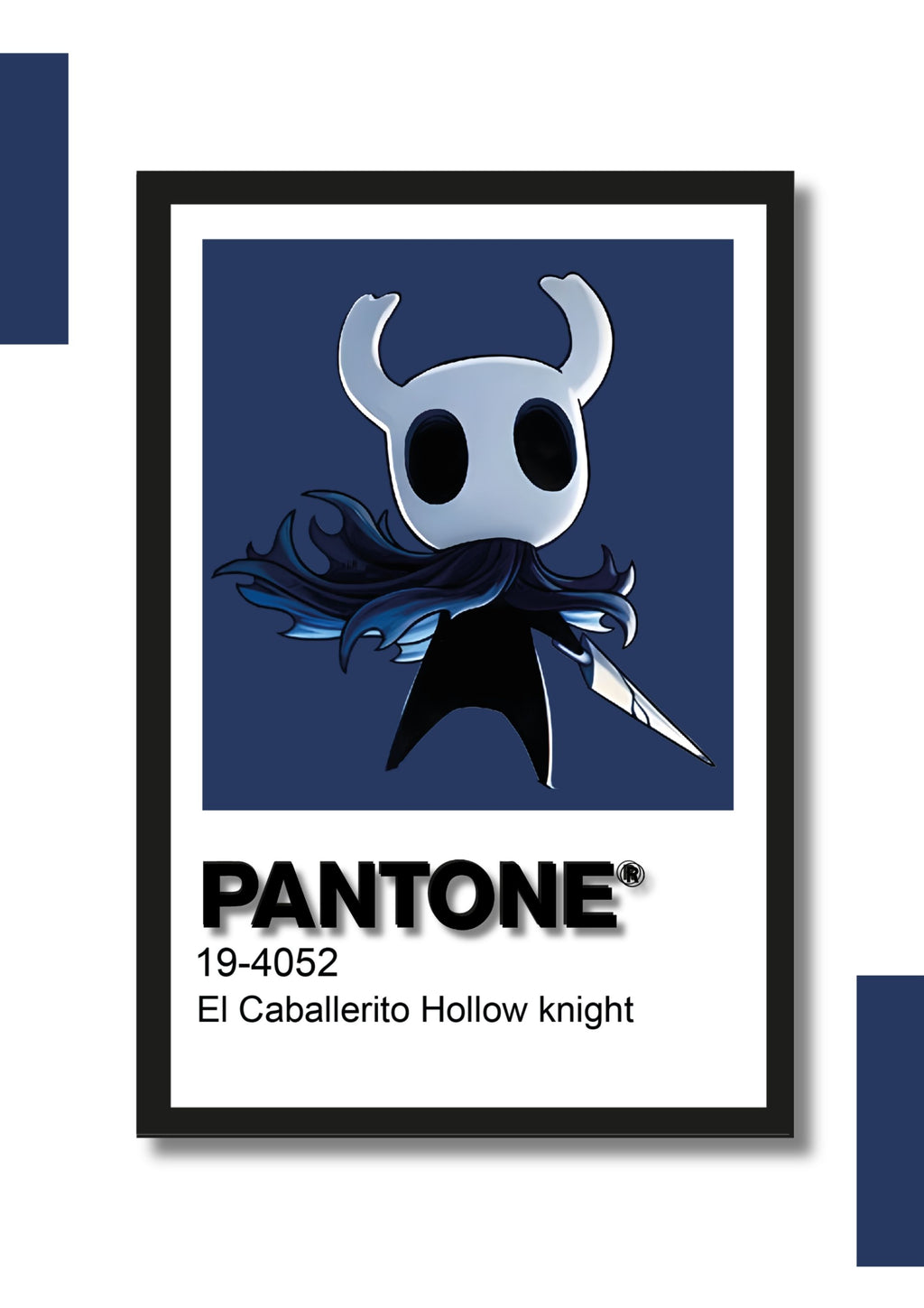 Cuadro Decorativo Pantone El Caballero – Hollow Knight