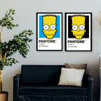 Cuadro Decorativo Pantone Bart Simpson - Los Simpson