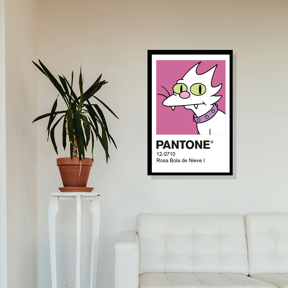 Cuadro Decorativo Pantone Bola de Nieve I y II - Los Simpson