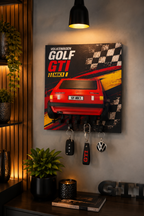 Cuadro Portallaves 3D Volkswagen Golf GTI MK1