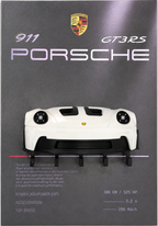 Cuadro Portallaves 3D Porsche 911 GT3 RS