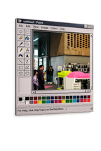 Cuadro Espejo "Paint" Retro