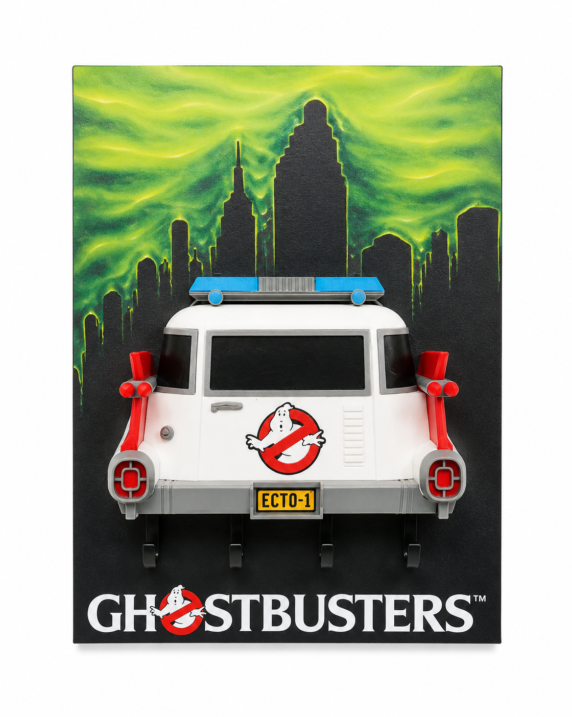Cuadro Portallaves Ghostbusters ECTO-1 - Cazafantasmas 3D