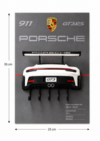 Cuadro Portallaves 3D Porsche 911 GT3 RS
