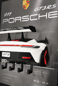 Cuadro Portallaves 3D Porsche 911 GT3 RS
