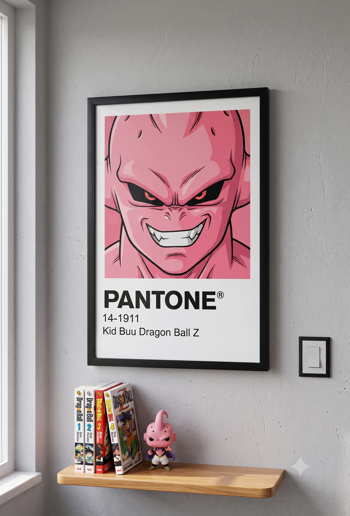 Cuadro Decorativo Pantone Kid Buu – Dragon Ball Z