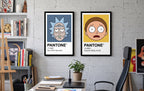 Cuadro Decorativo Pantone Rick and Morty
