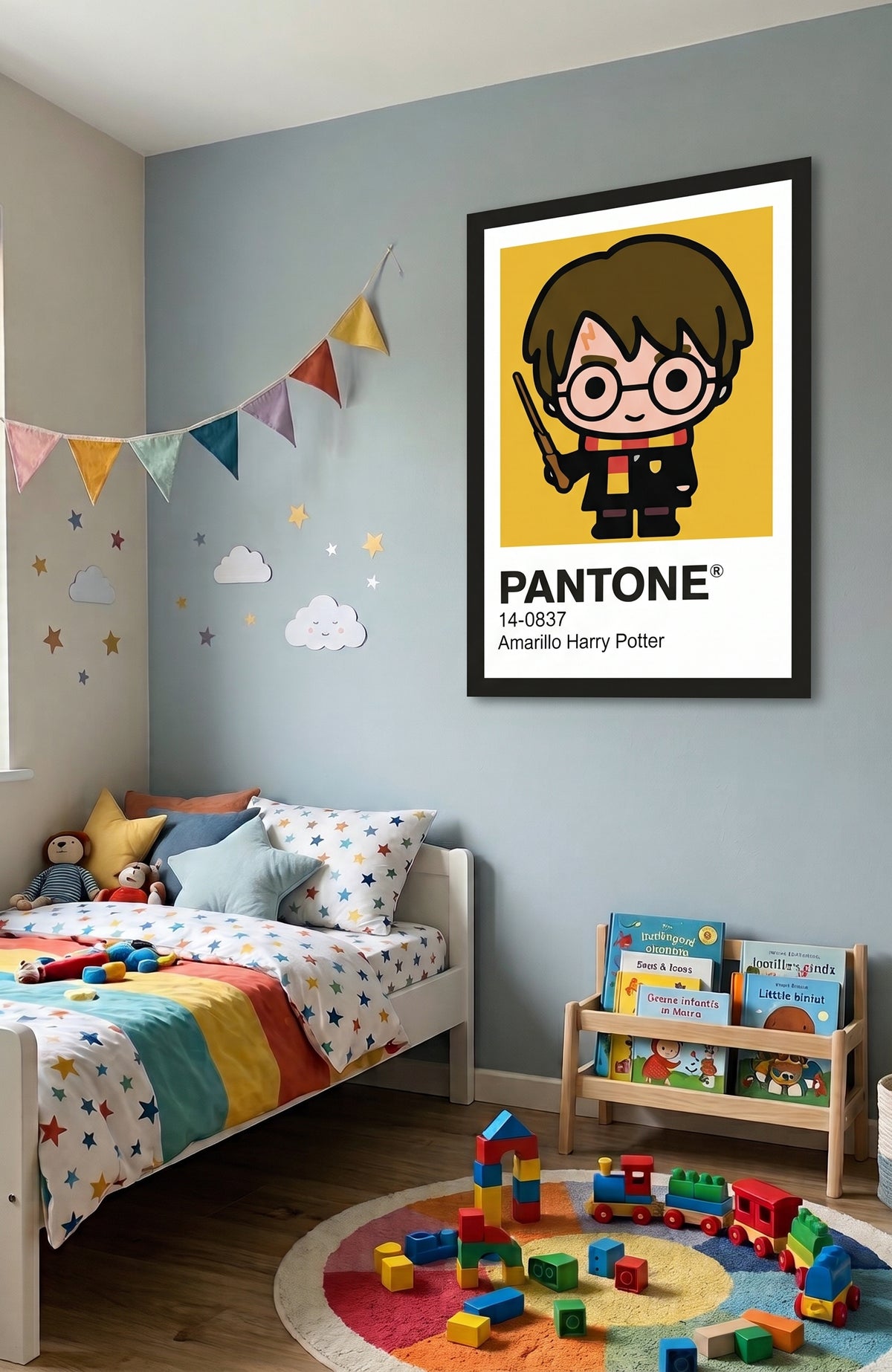 Cuadro Decorativo Pantone Harry Potter – Diseño Individual