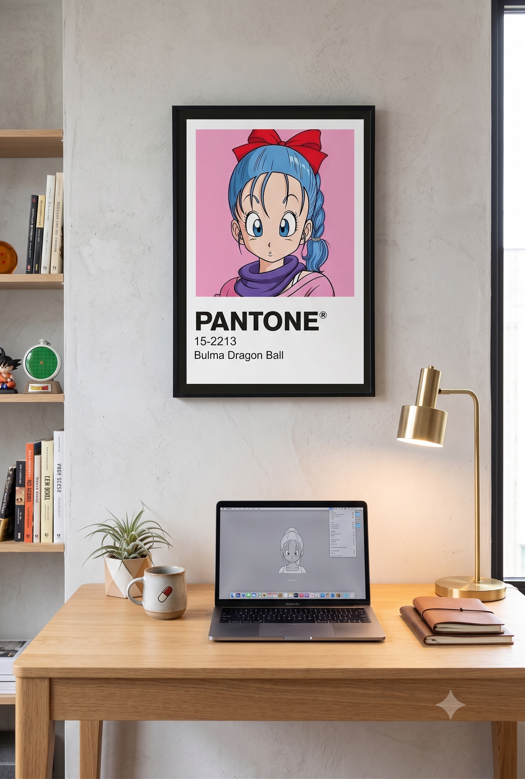 Cuadro Decorativo Pantone Bulma – Dragon Ball