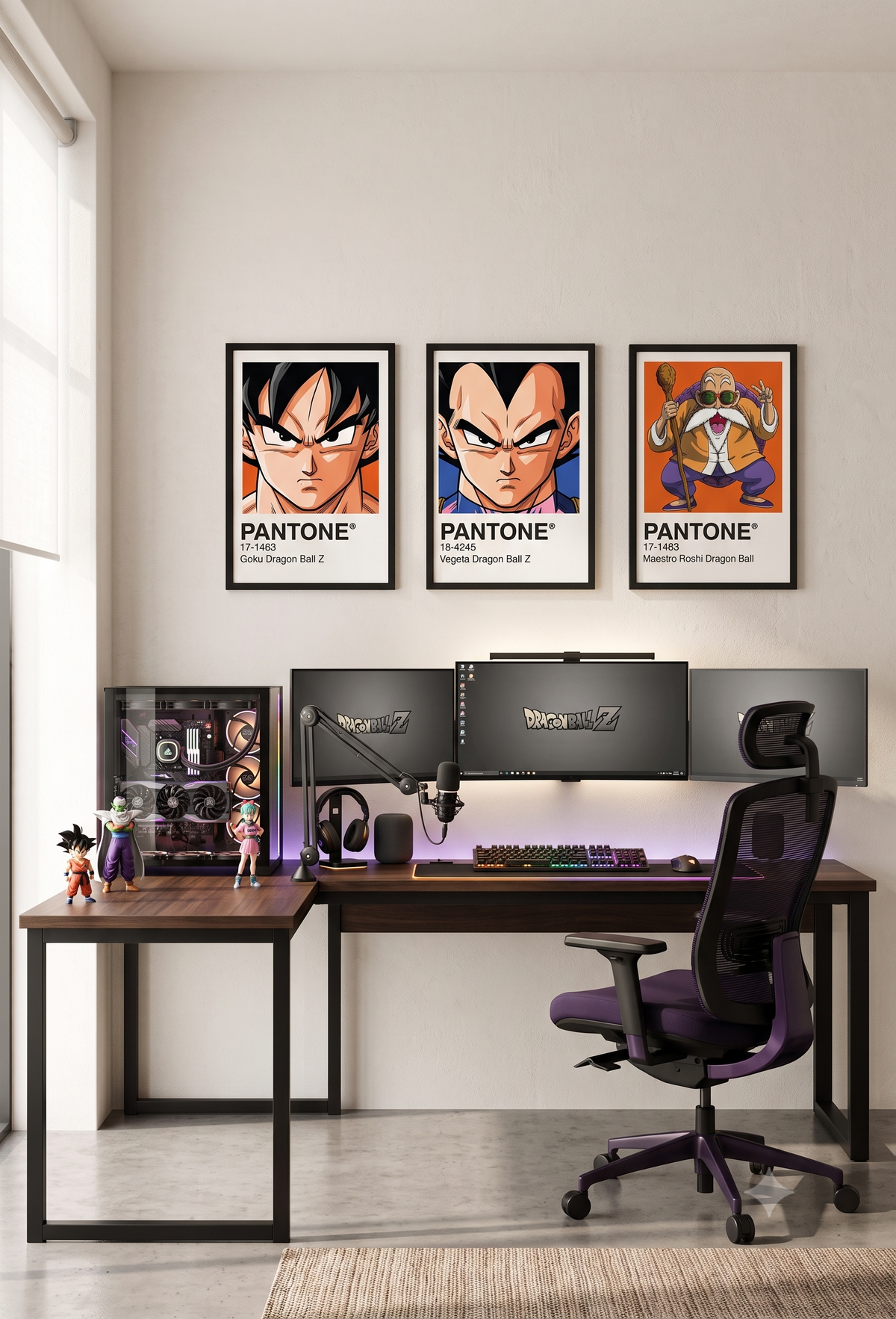 Cuadro Decorativo Pantone Goku - Dragon Ball Z