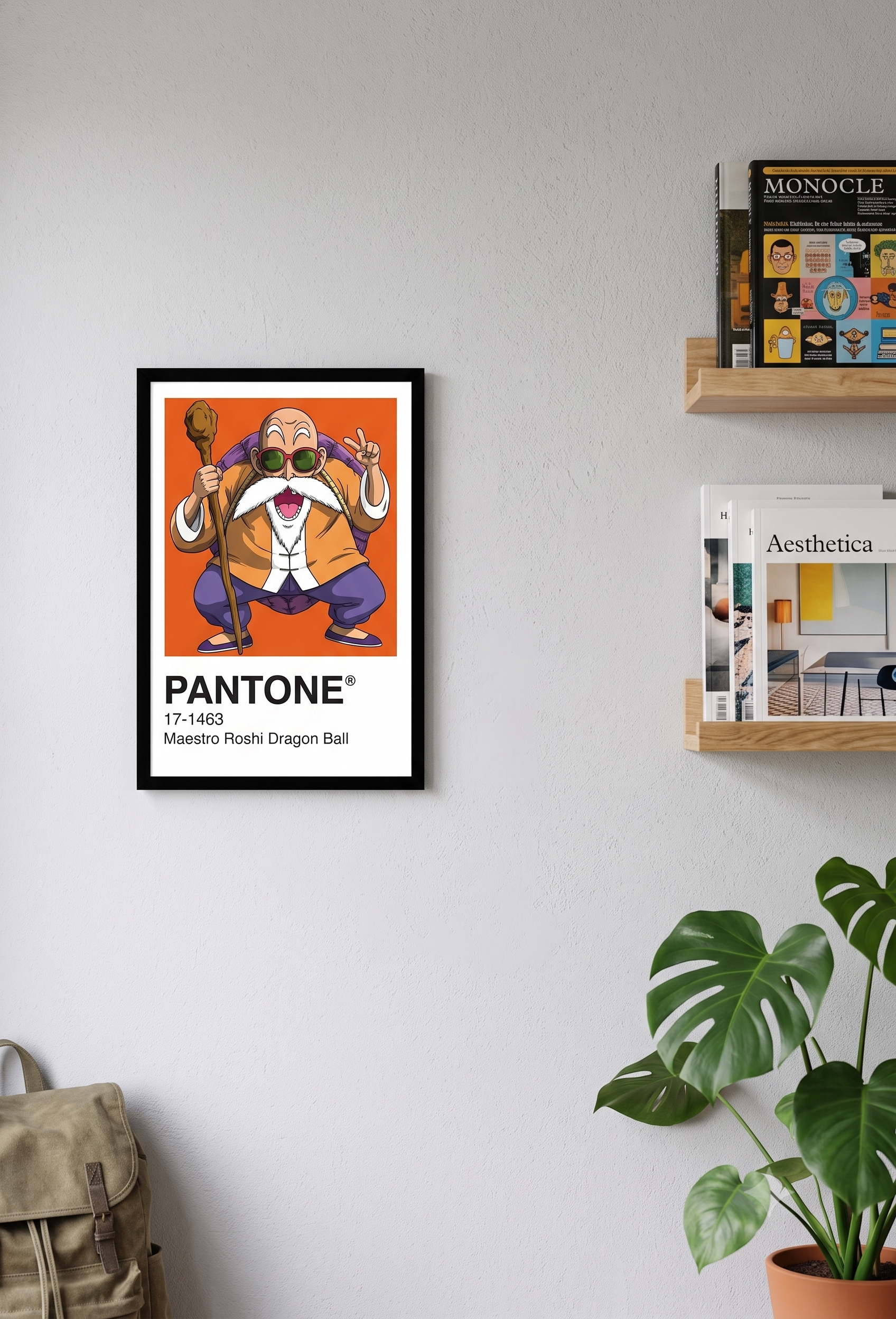 Cuadro Decorativo Pantone Maestro Roshi – Dragon Ball