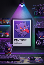 Cuadro Decorativo Pantone Gengar - Pokemon