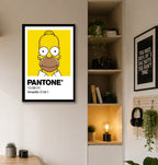Cuadro Decorativo Pantone Homero Simpson - Los Simpson