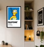 Cuadro Decorativo Pantone Marge Simpson - Los Simpson