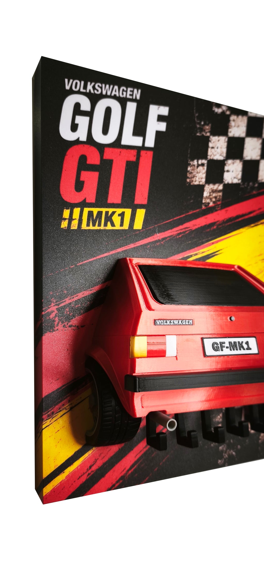 Cuadro Portallaves 3D Volkswagen Golf GTI MK1