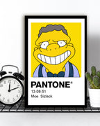 Cuadro Decorativo Pantone Moe Szyslak - Los Simpson