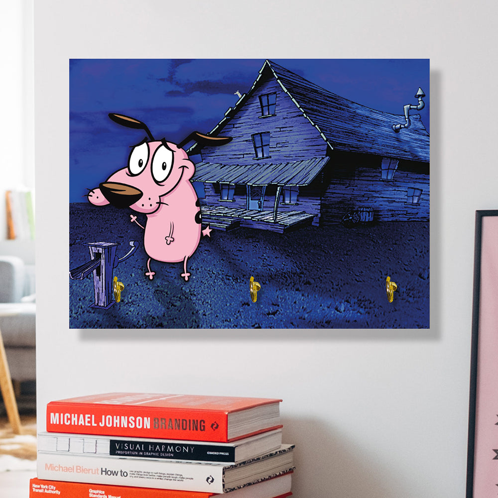 Portallaves Coraje, el perro cobarde