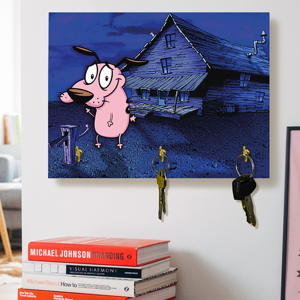 Portallaves Coraje, el perro cobarde