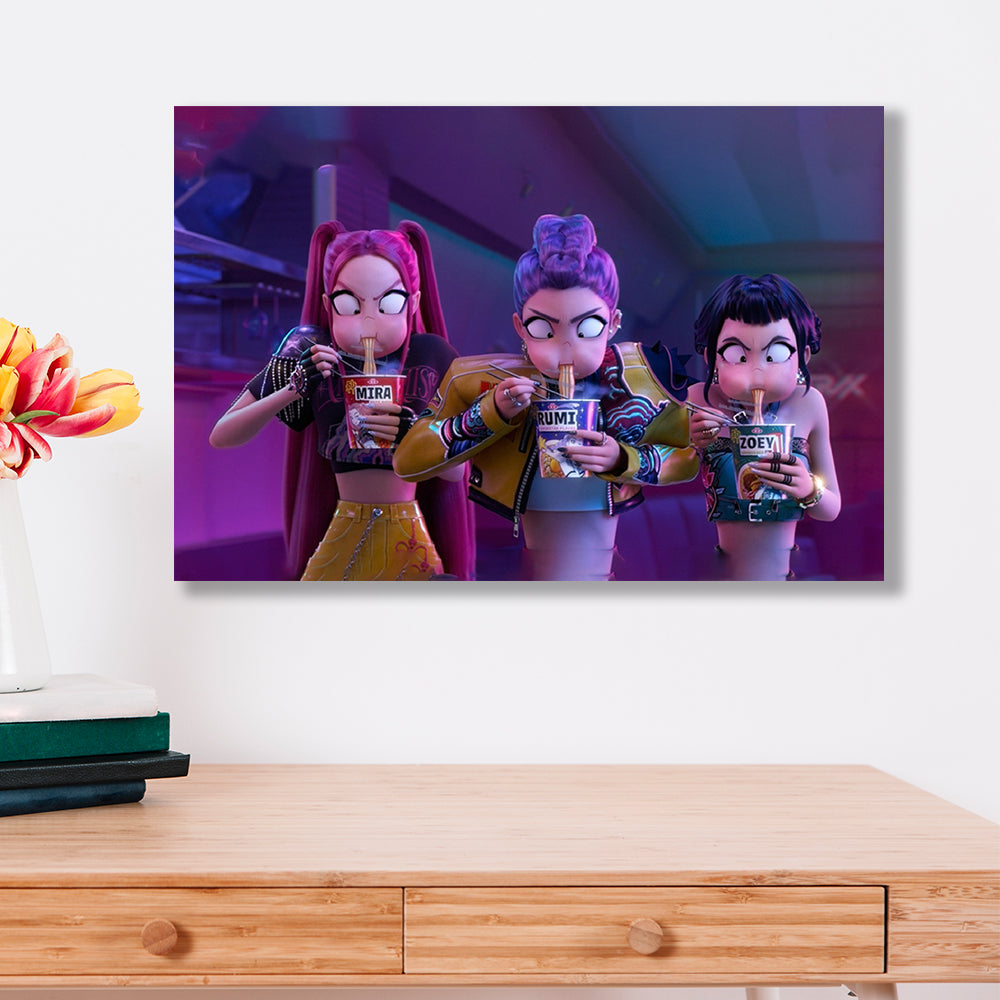 Cuadro Guerreras Urbanas: Actitud Sin Filtros 🍜🔥