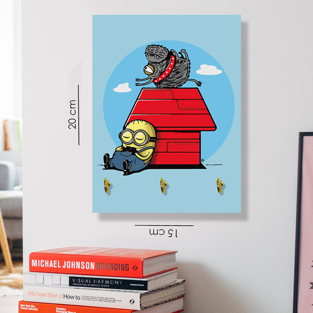 Portallaves Minion Snoopy Style