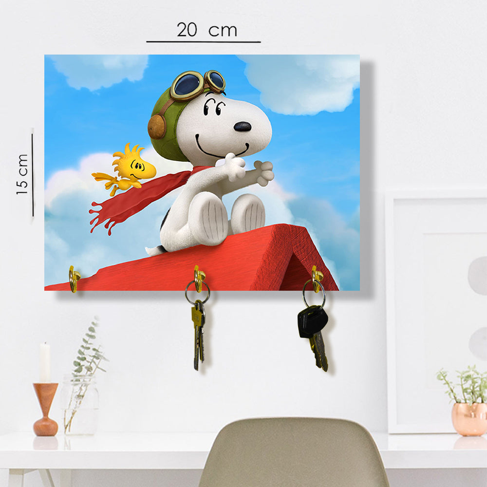 Portallaves Snoopy  & Woodstock