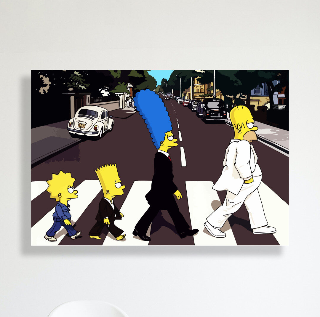 Cuadro Simpsons the Beatles