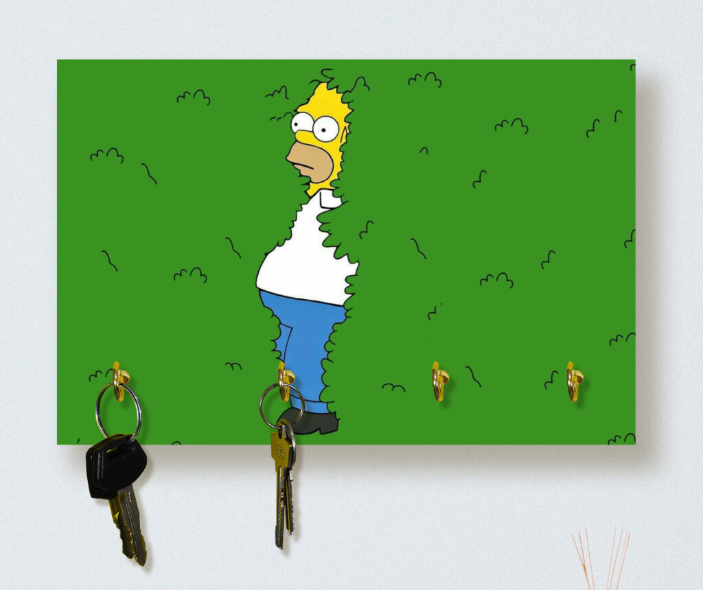 Homero arbustos - Cuadro/Portallaves Grande