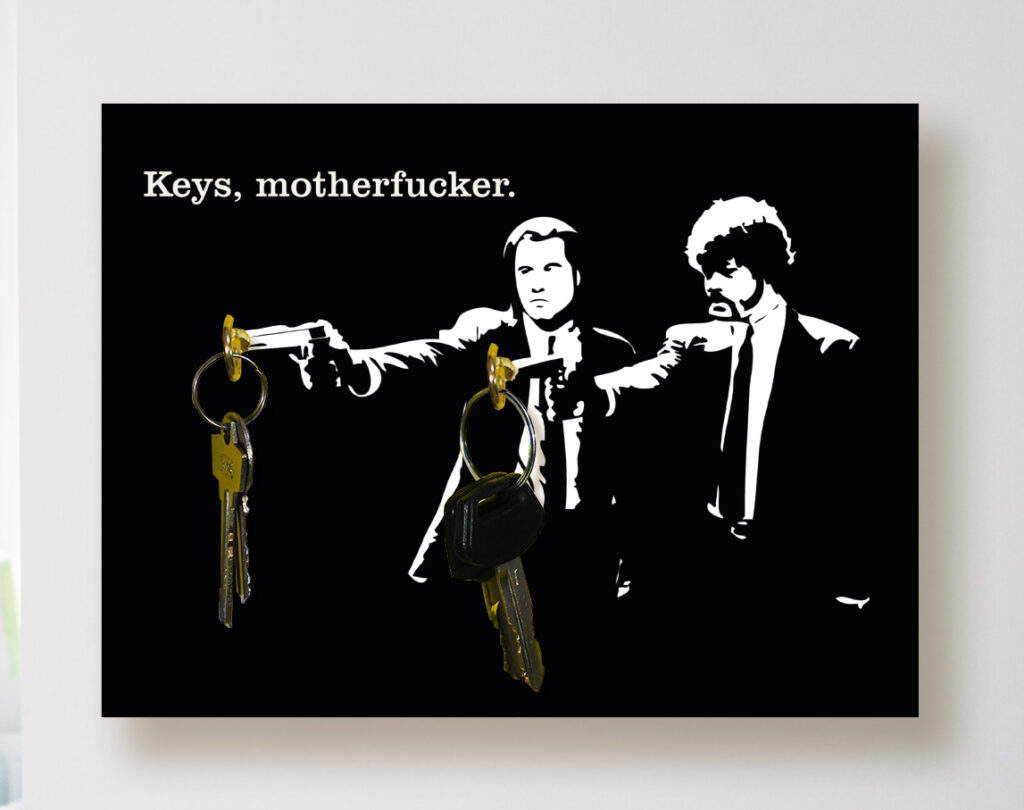 Pulp Fiction Keys- Cuadro/Portallaves